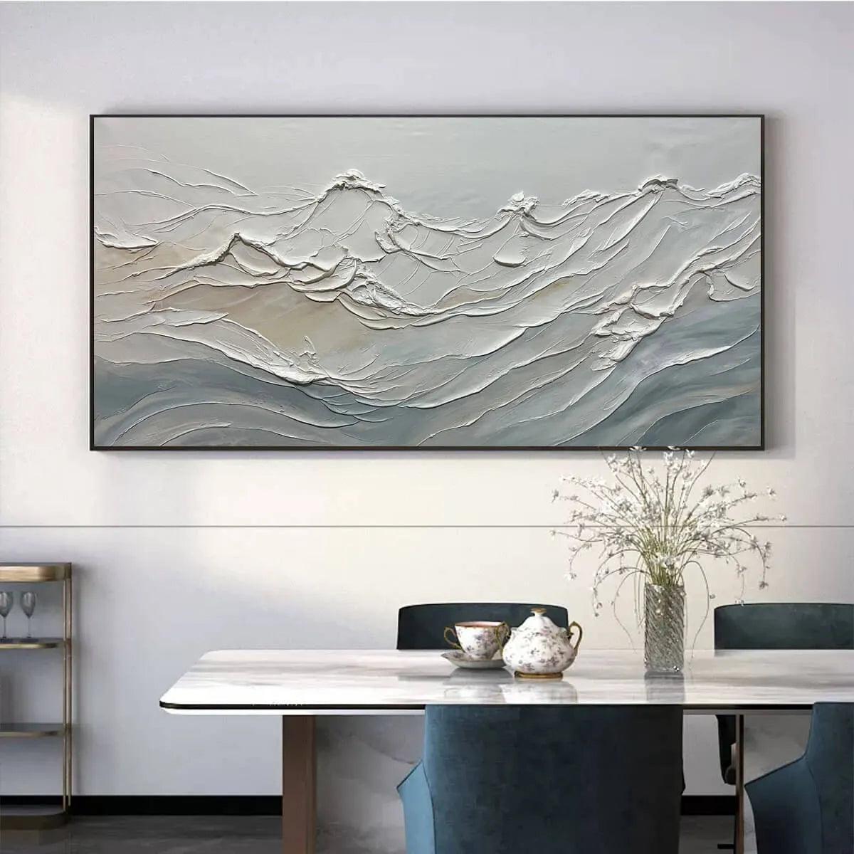 DESERT WINDS: Textured Landscape Impasto Oil Painting on Canvas - Image 2