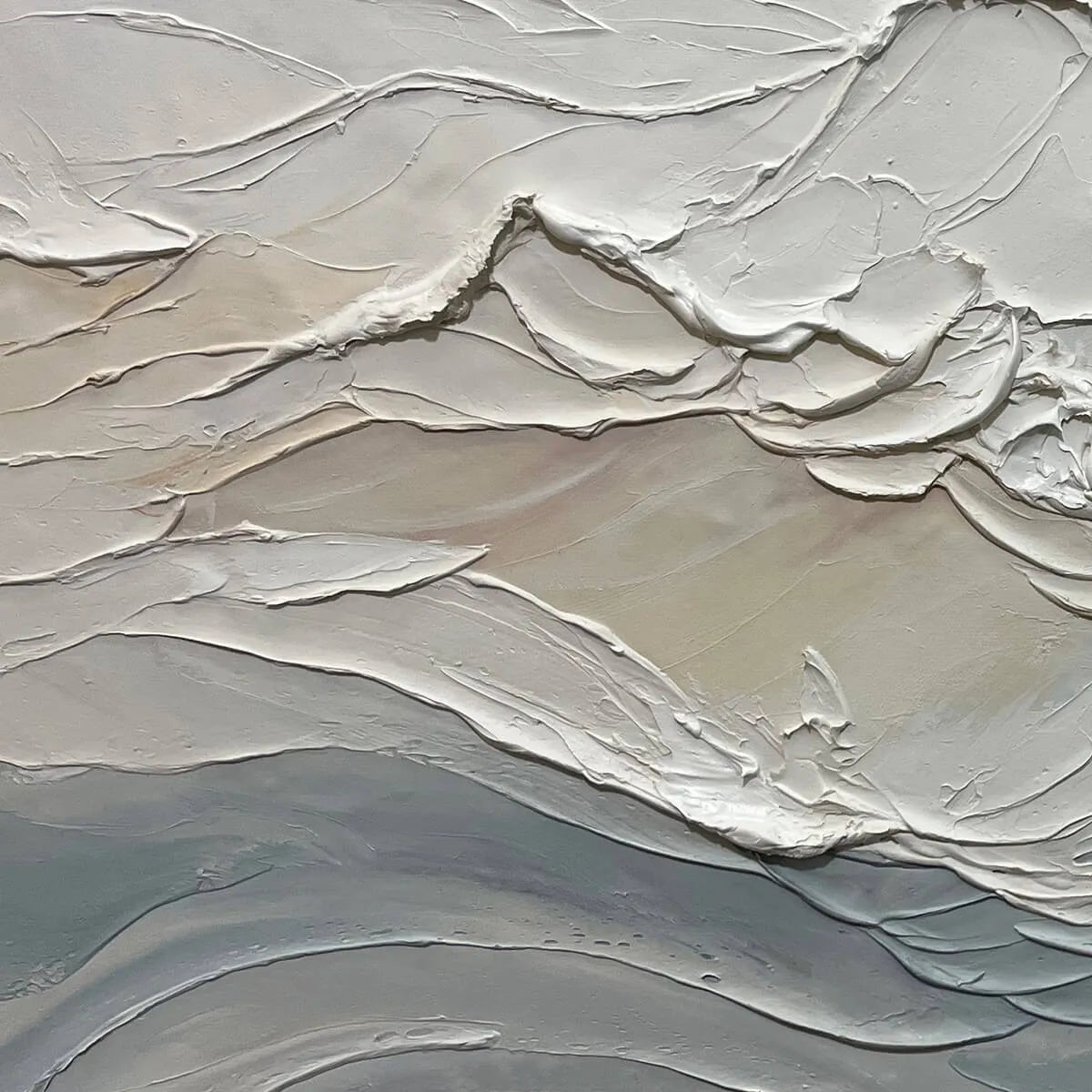 DESERT WINDS: Textured Landscape Impasto Oil Painting on Canvas - Image 5