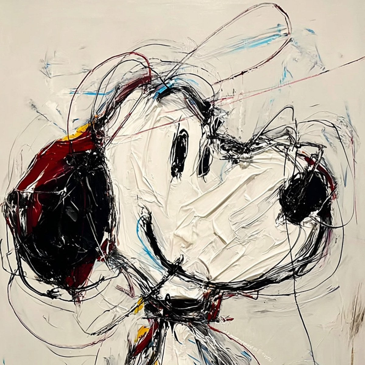 DREAMER'S DOODLE: Textured Pop Art Character Painting - Image 3