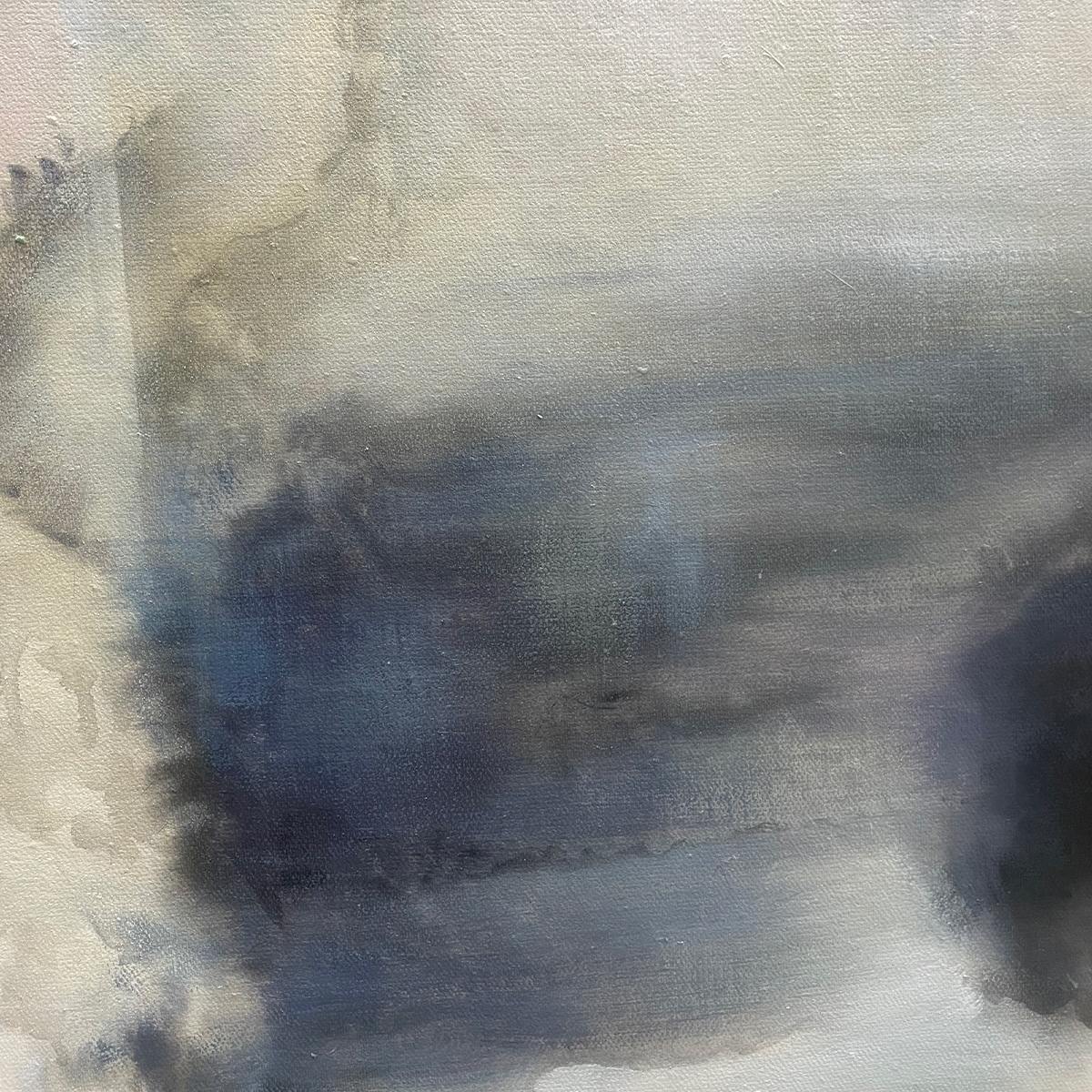 DUSK SHADOWS: Abstract Minimalist Neutral Tone Oil Painting - Image 3