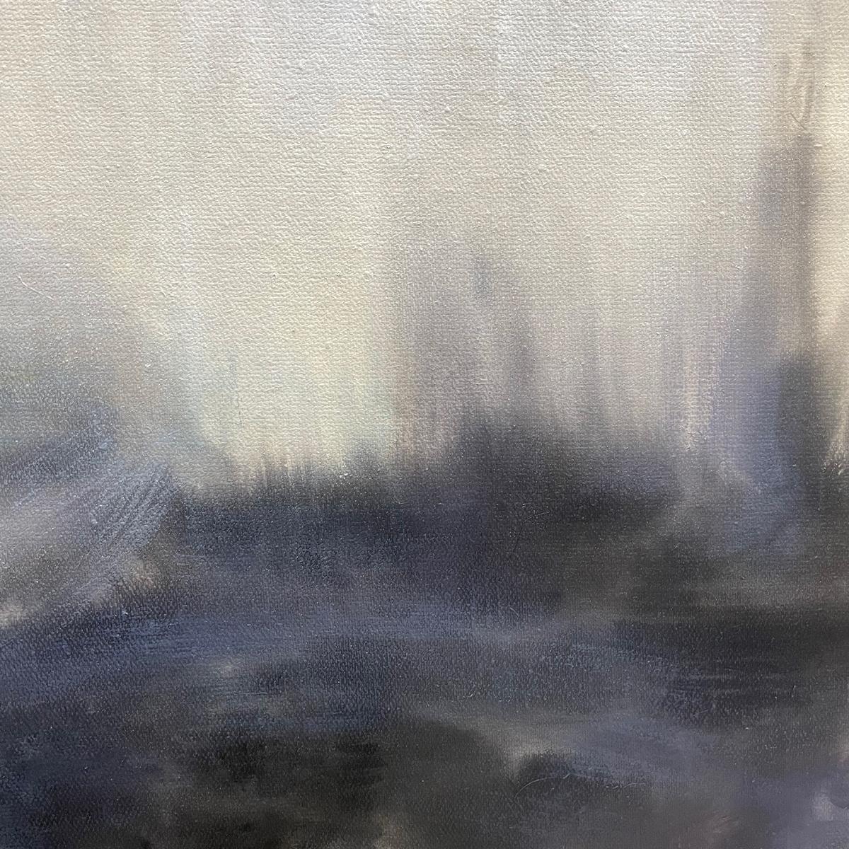 DUSK SHADOWS: Abstract Minimalist Neutral Tone Oil Painting - Image 6