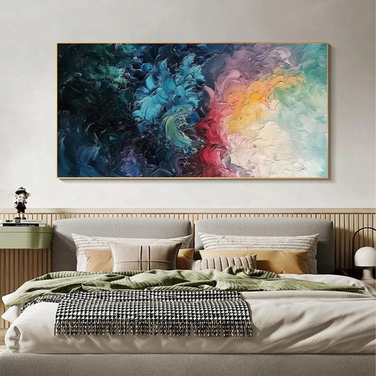 DUSK WHISPERS: Textured Abstract Impasto Oil Painting - Image 2