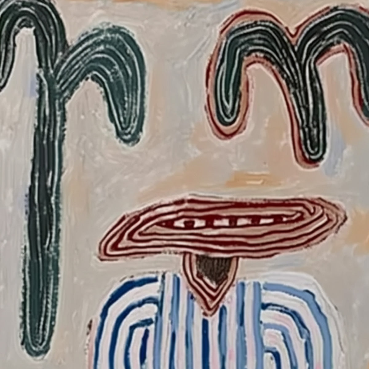 EARTHEN GUARDIAN: Wabi Sabi Abstract Figurative Wall Art - Image 3