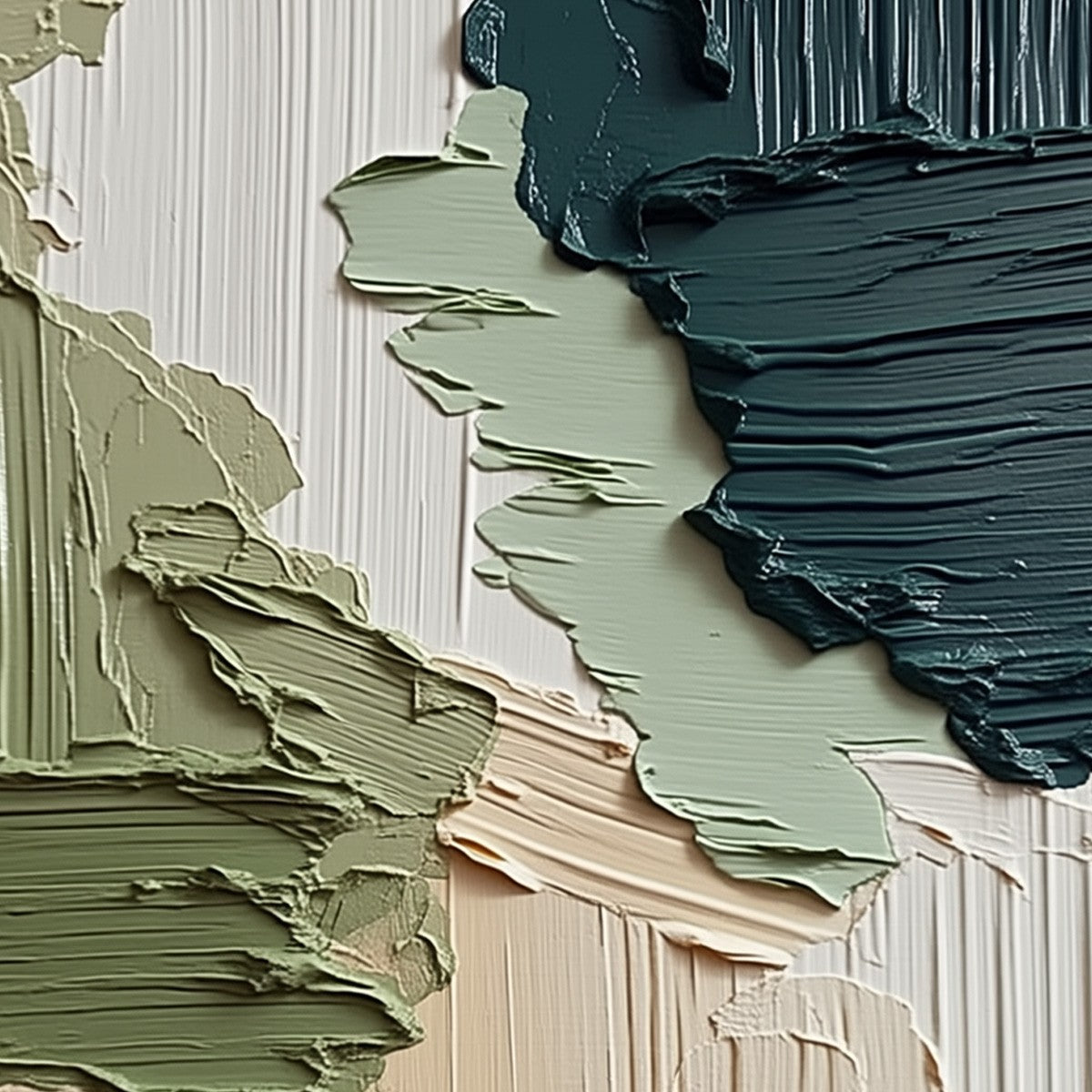EARTHEN STRATA: Vertical Wabi Sabi Textured Abstract Painting - Image 3