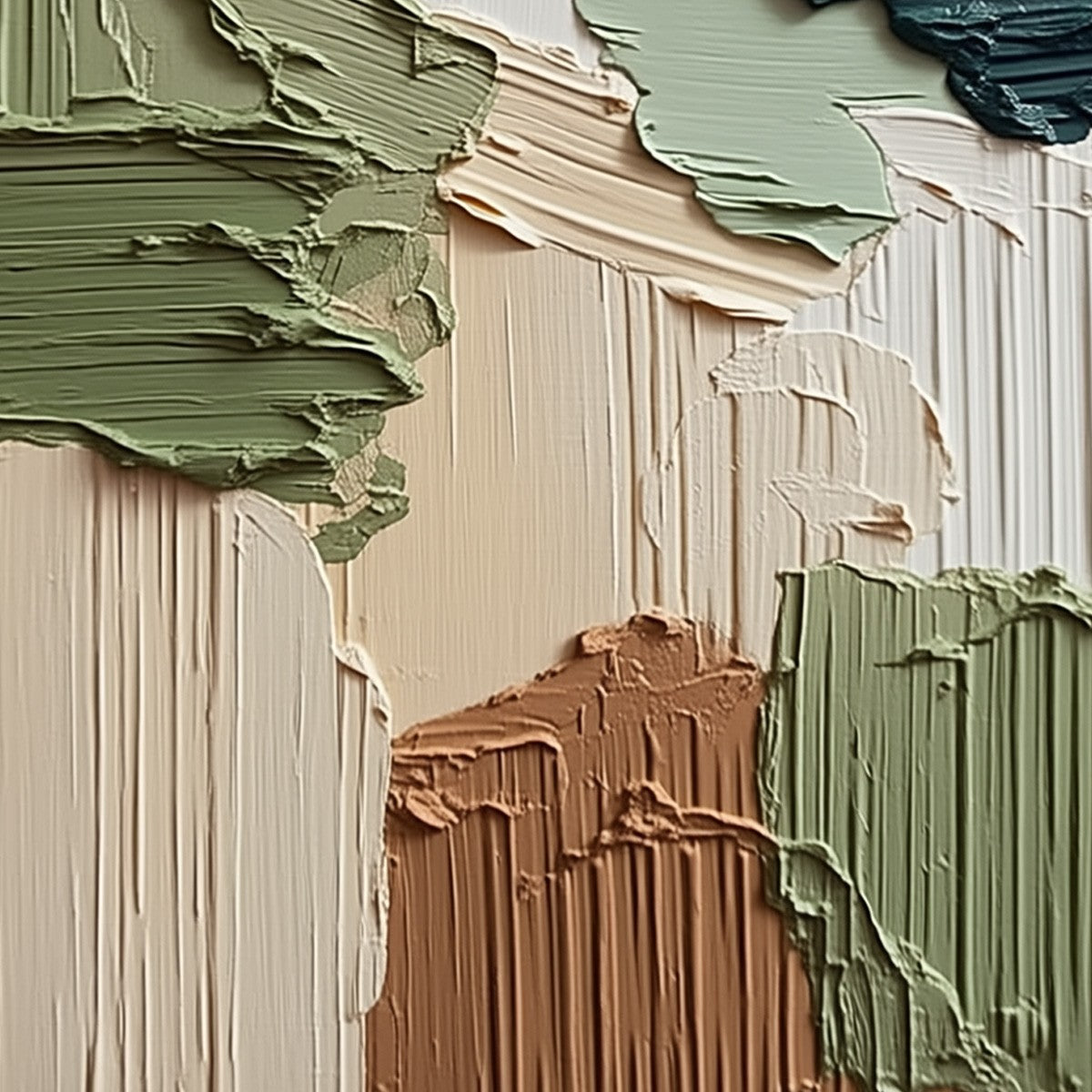 EARTHEN STRATA: Vertical Wabi Sabi Textured Abstract Painting - Image 5