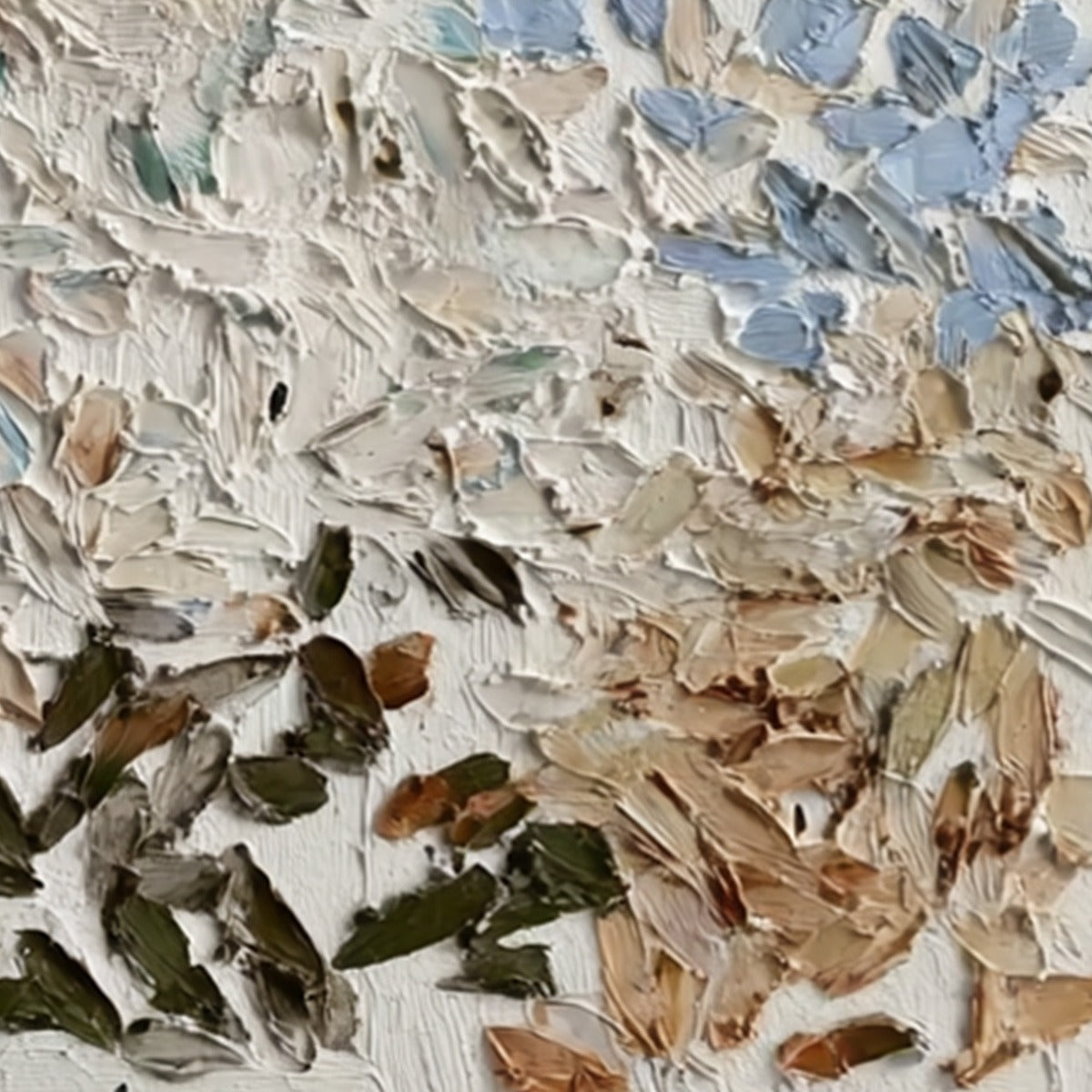EARTH'S MOSAIC: Textured Wabi Sabi Abstract Impasto Painting - Image 3