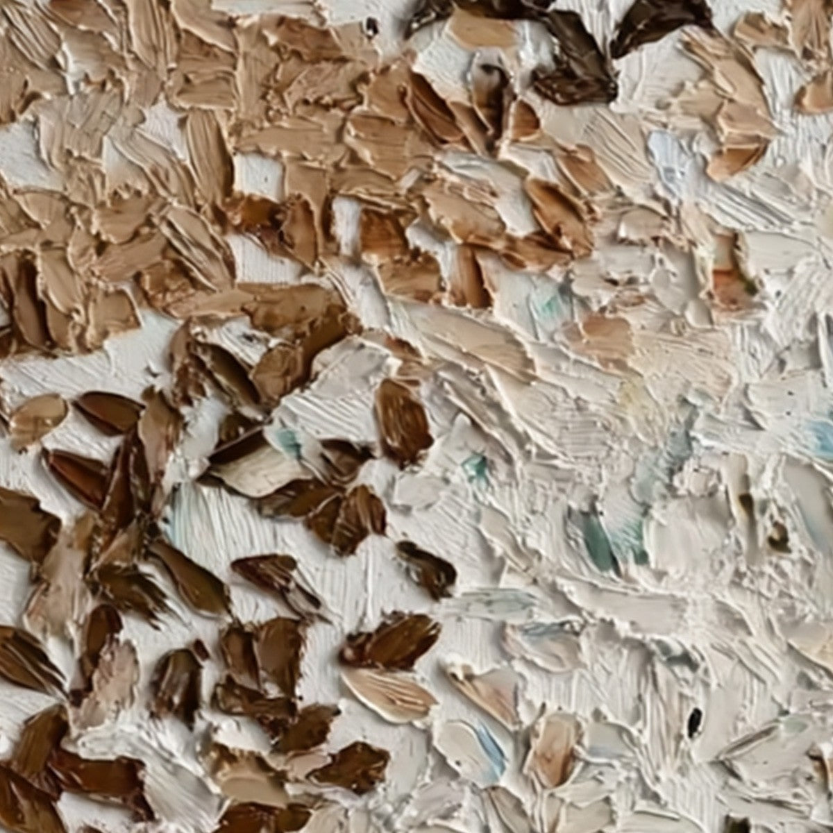 EARTH'S MOSAIC: Textured Wabi Sabi Abstract Impasto Painting - Image 5