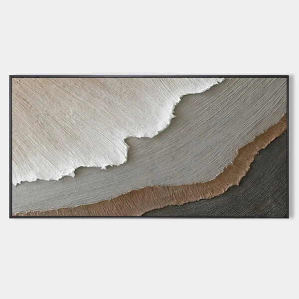 EARTH TONES: Textured Abstract Landscape Painting in Neutral Colors