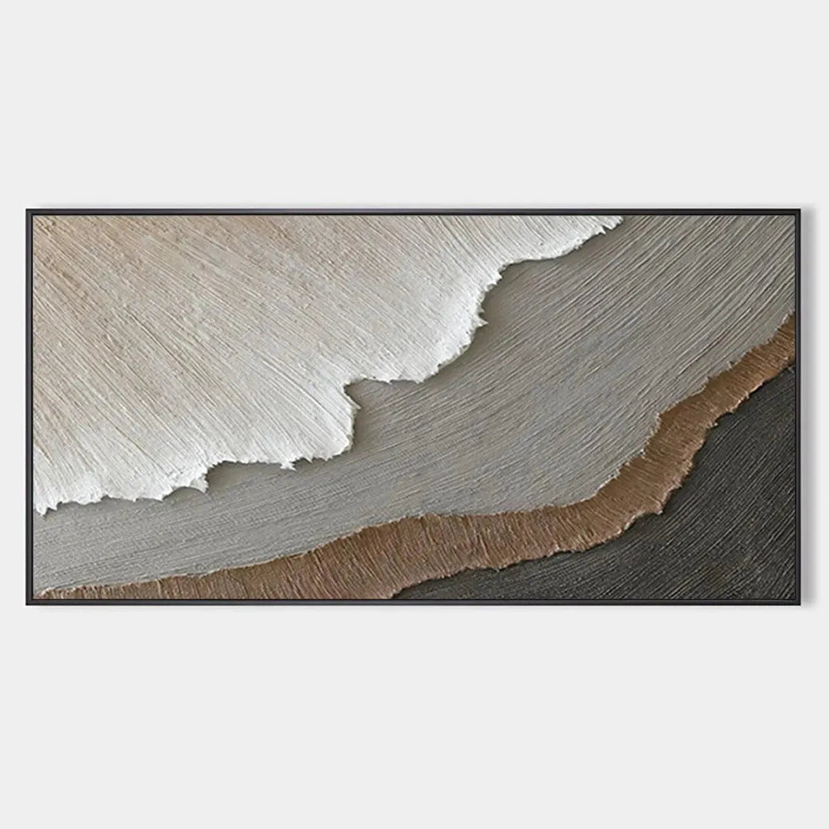 EARTH TONES: Textured Abstract Landscape Painting in Neutral Colors