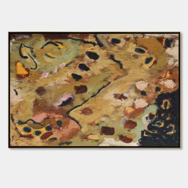 EARTH TONES: Abstract Organic Textured Oil Painting