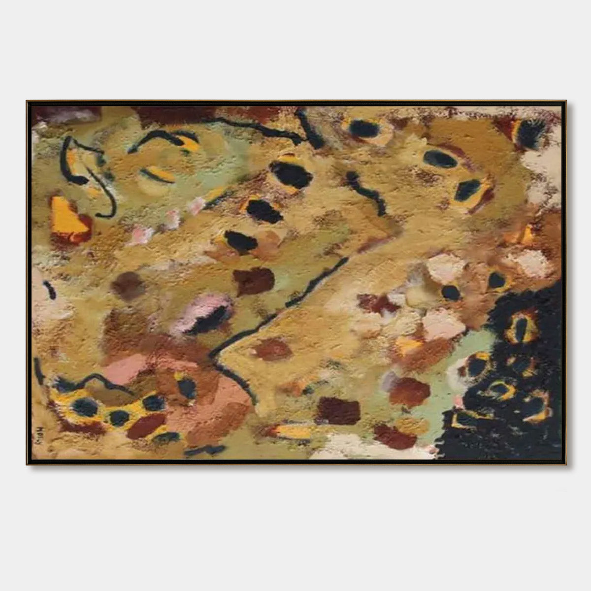 EARTH TONES: Abstract Organic Textured Oil Painting