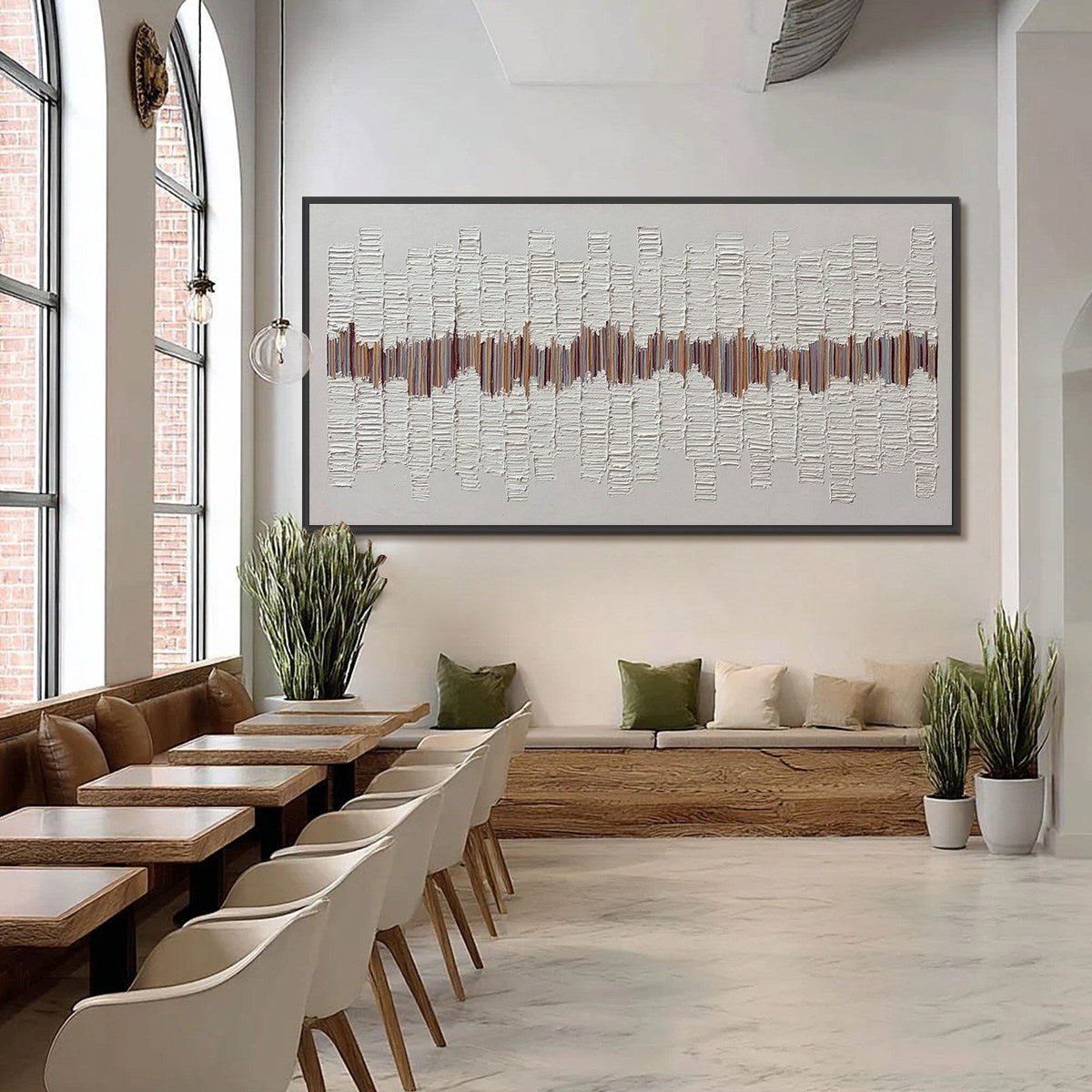 ECHOES IN SILENCE: Large Textured Minimalist Abstract Wall Art - Image 2