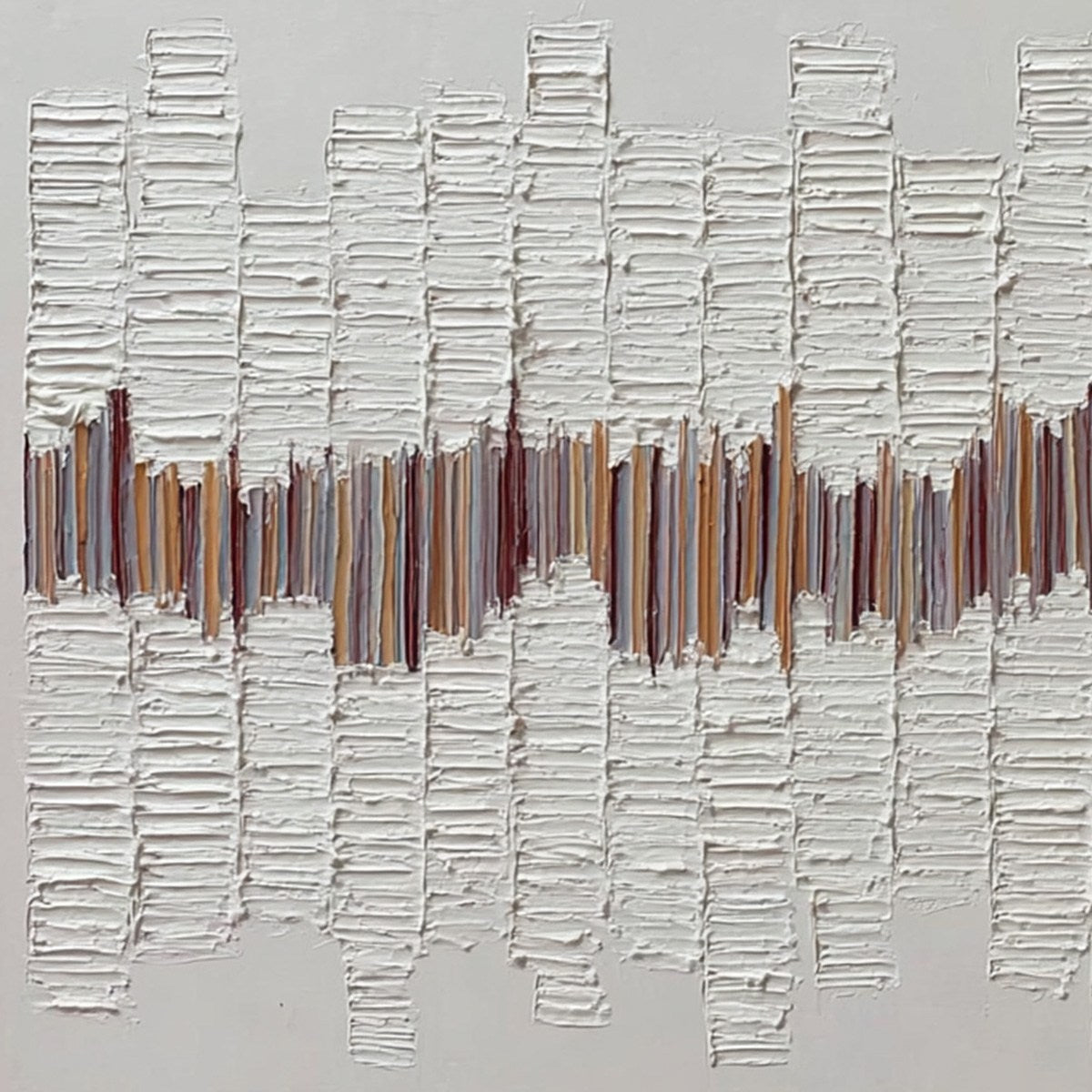 ECHOES IN SILENCE: Large Textured Minimalist Abstract Wall Art - Image 3