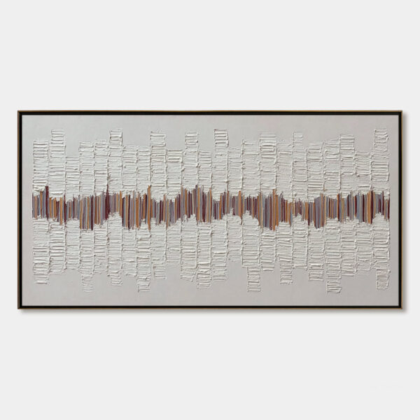 ECHOES IN SILENCE: Large Textured Minimalist Abstract Wall Art
