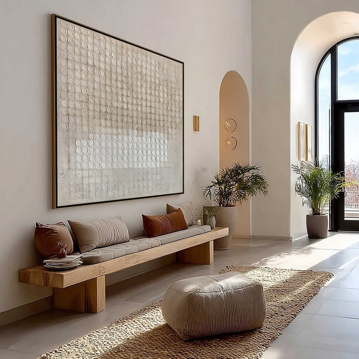 ECHOES IN SILENCE: Large Wabi Sabi Textured Minimalist Abstract Painting - Image 7