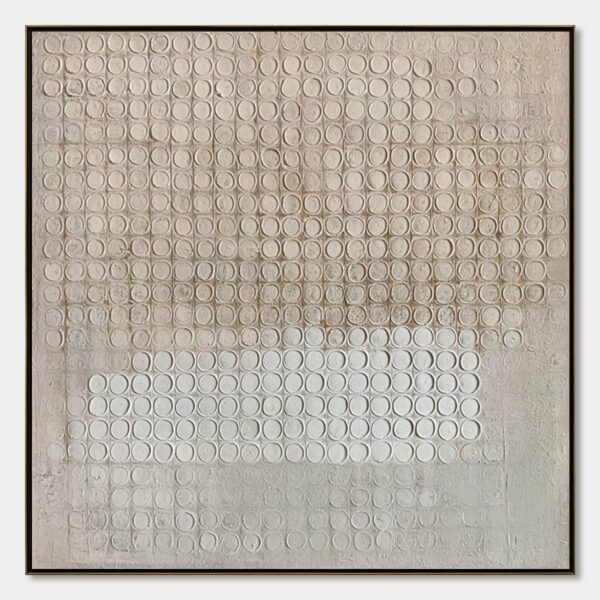 ECHOES IN SILENCE: Large Wabi Sabi Textured Minimalist Abstract Painting