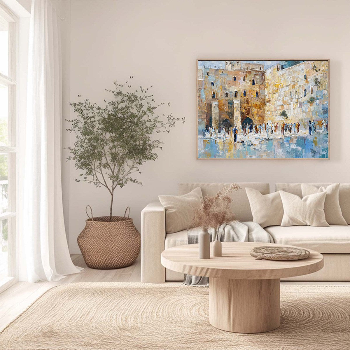 ECHOES OF ETERNITY: Textured Impasto Painting of a Historic Cityscape - Image 6
