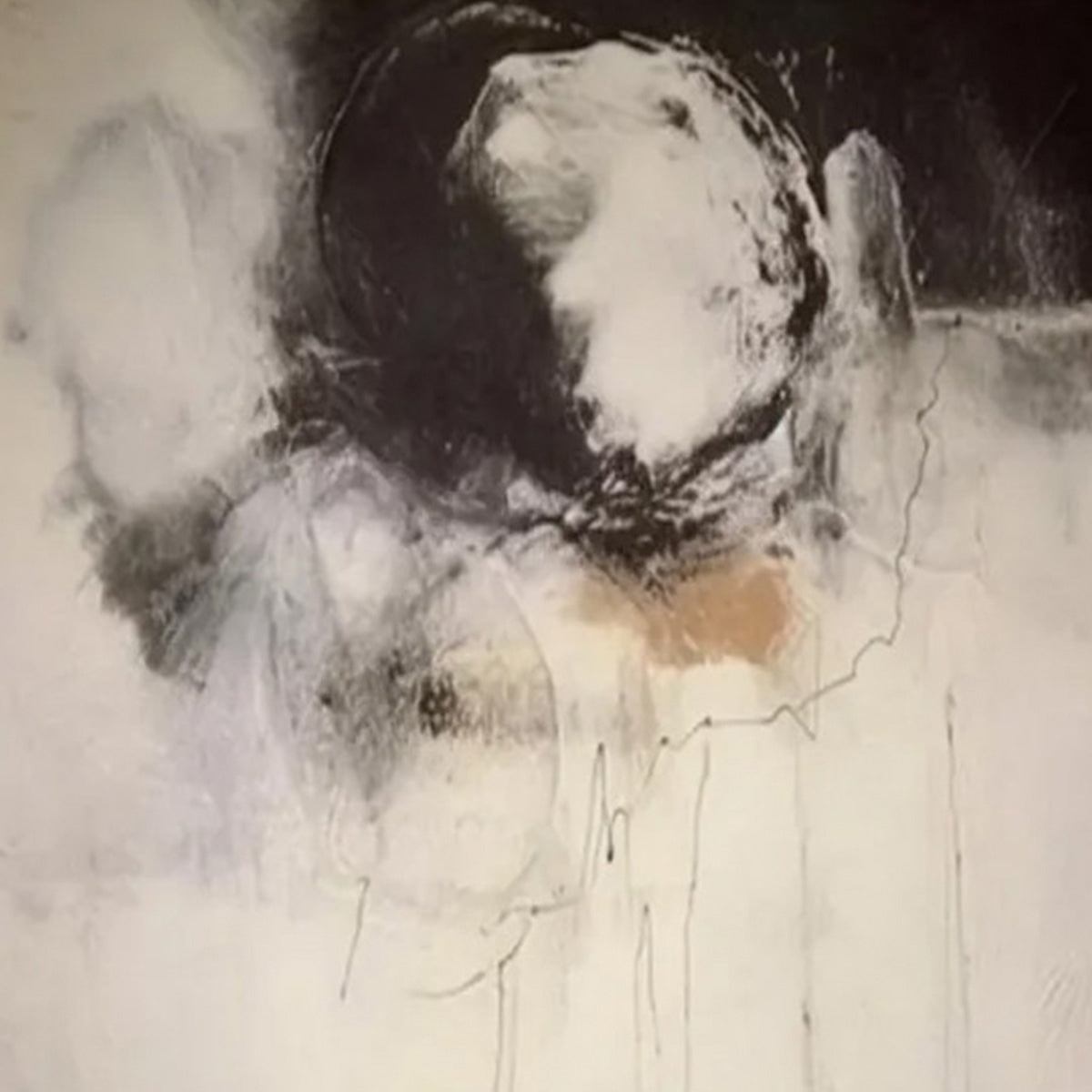 ECHOES OF SILENCE: Large Vertical Wabi Sabi Abstract Painting - Image 5