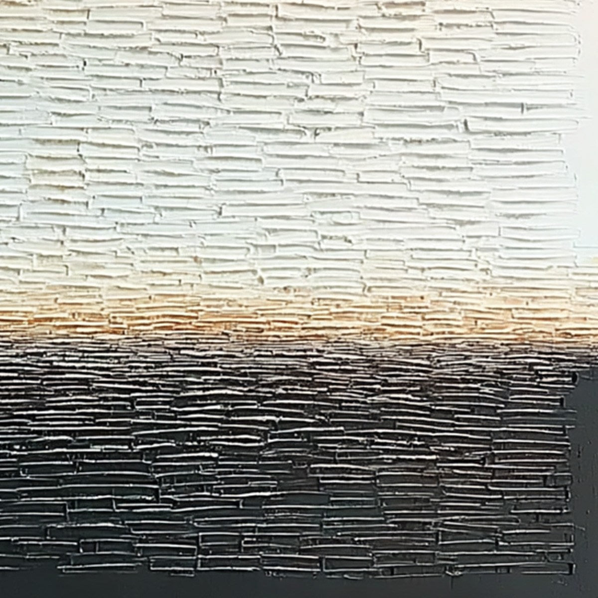 ECHOES OF STILLNESS: Large Square Textured Minimalist Abstract Painting - Image 3