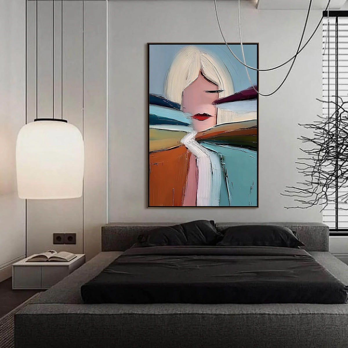 ECLAT: Modern Abstract Portrait Oil Painting with Textured Brushstrokes - Image 6