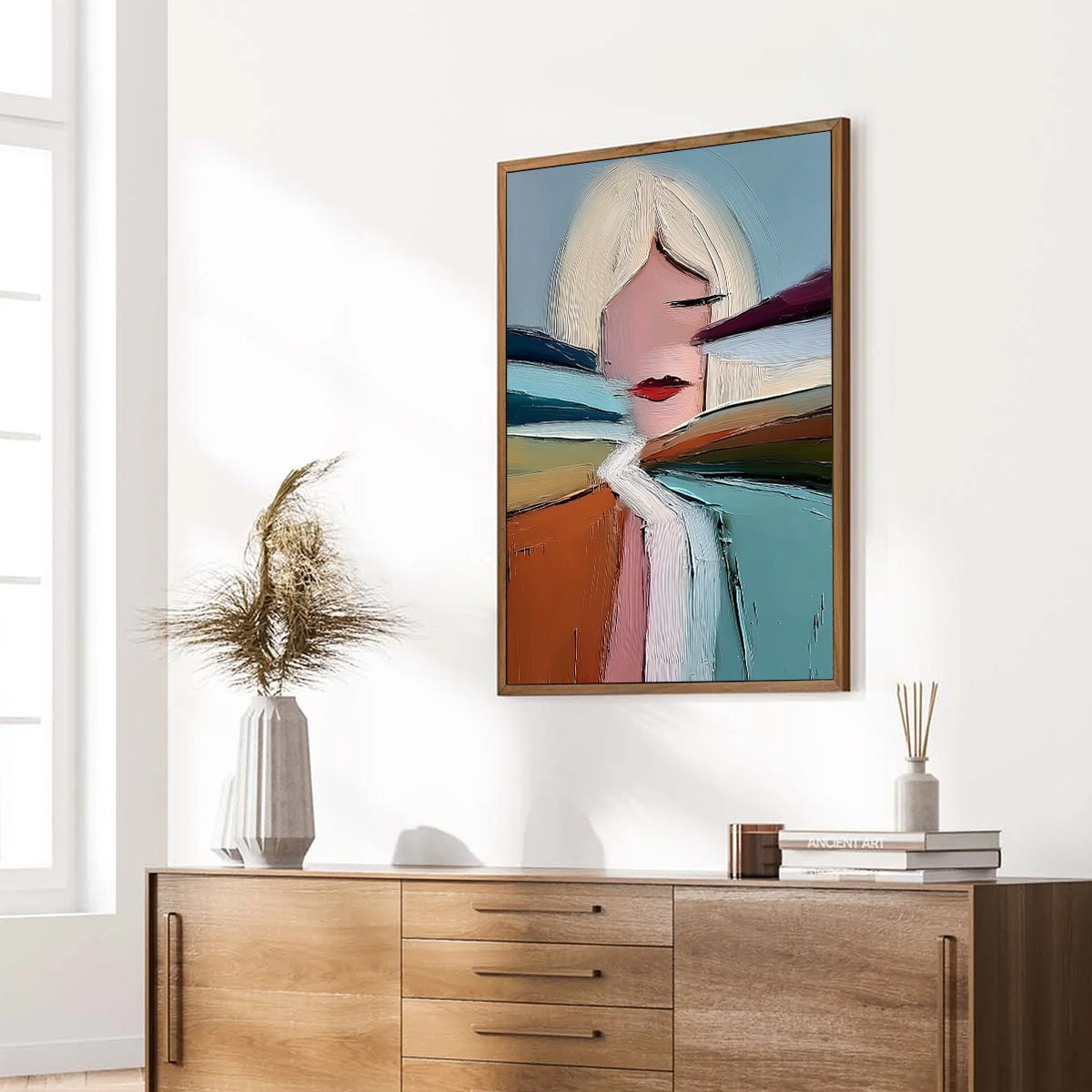 ECLAT: Modern Abstract Portrait Oil Painting with Textured Brushstrokes - Image 8