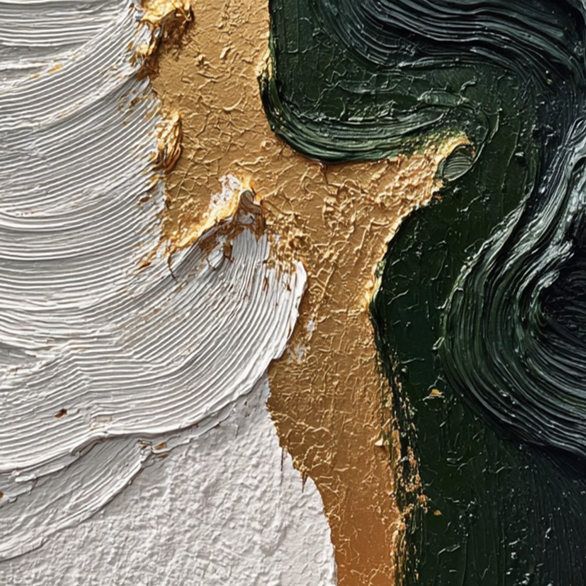 EMERALD SHORE: Textured Abstract Wabi Sabi Wall Art - Image 3