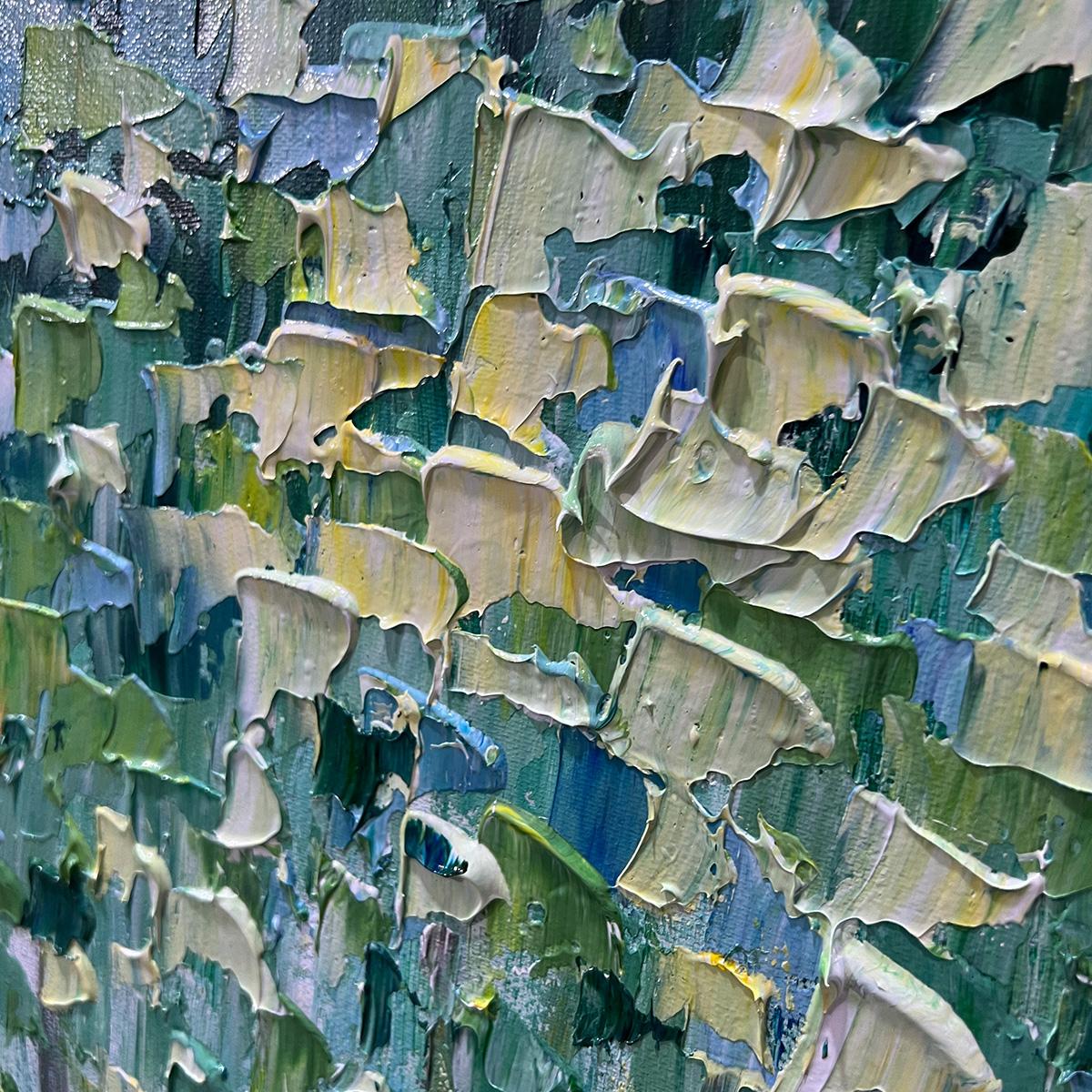EMERALD FOREST: Abstract Forest Painting in Green and Blue - Image 3