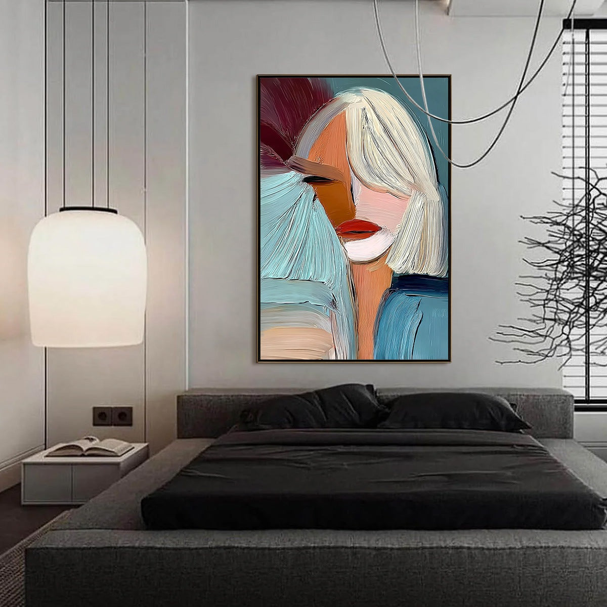 ENIGMA: Modern Abstract Portrait Painting of a Woman - Image 7