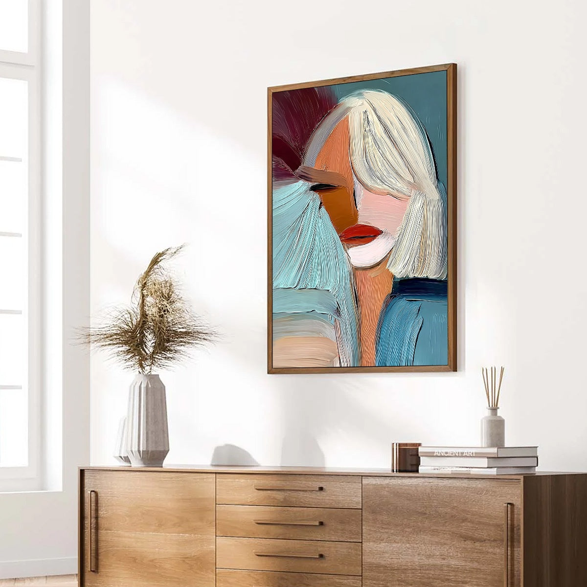 ENIGMA: Modern Abstract Portrait Painting of a Woman - Image 8