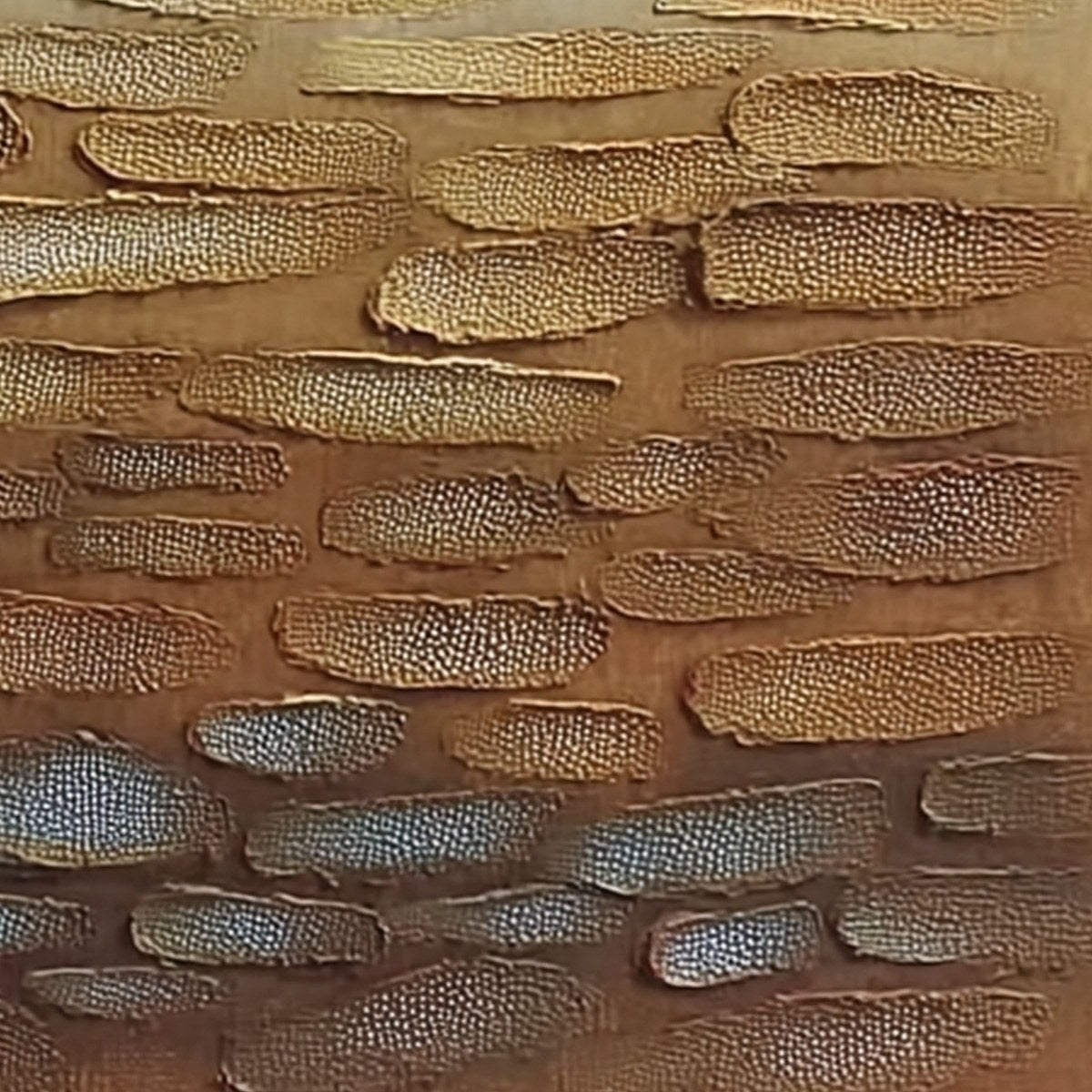 Earthen Strata: Textured Abstract Wabi Sabi Oil Painting on Canvas - Image 3