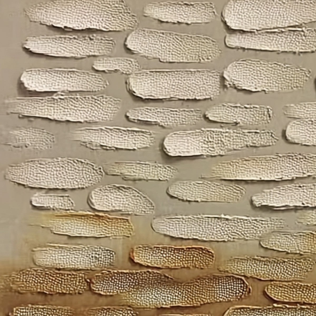Earthen Strata: Textured Abstract Wabi Sabi Oil Painting on Canvas - Image 5