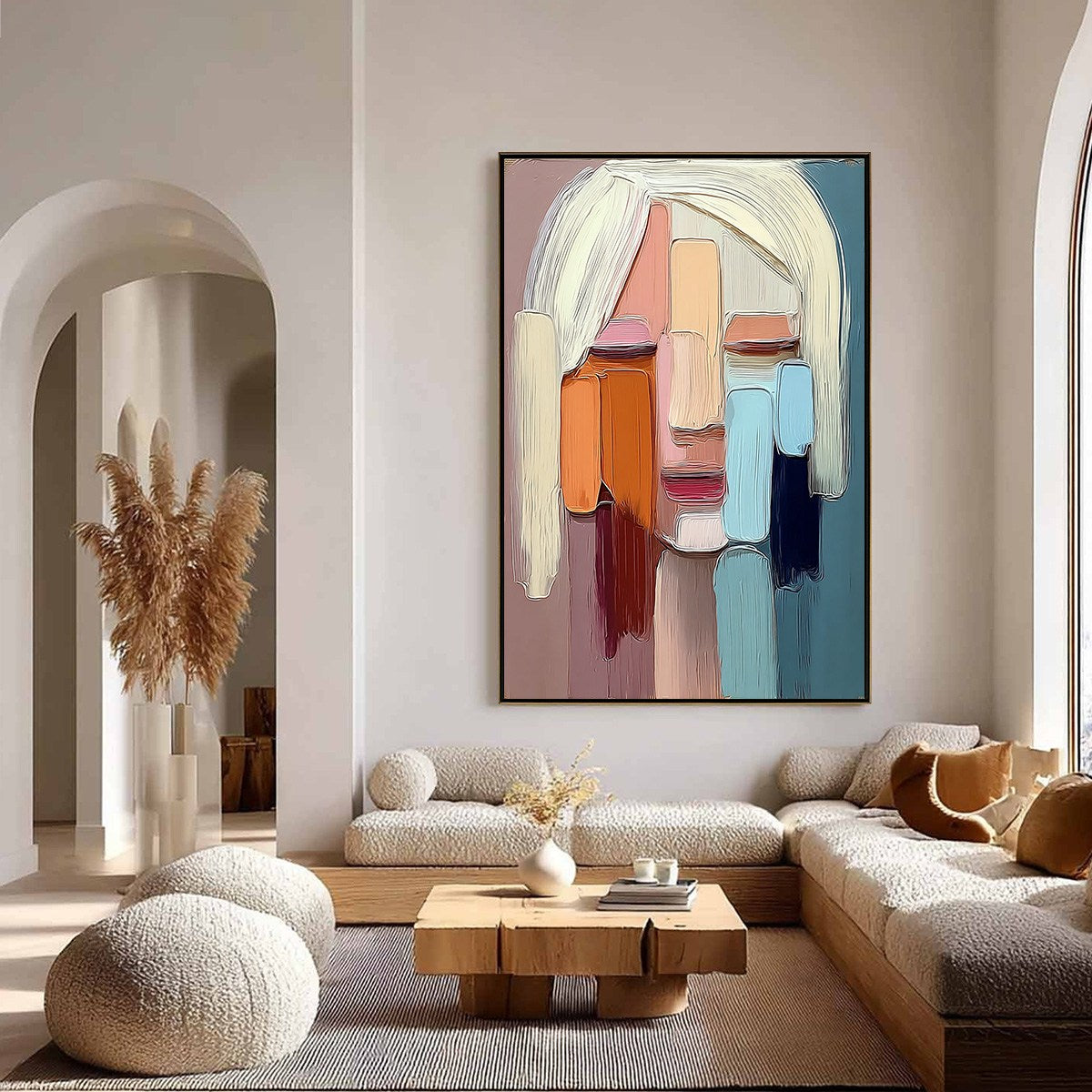 FACETS: Expressive Abstract Portrait Impasto Oil Painting - Image 6
