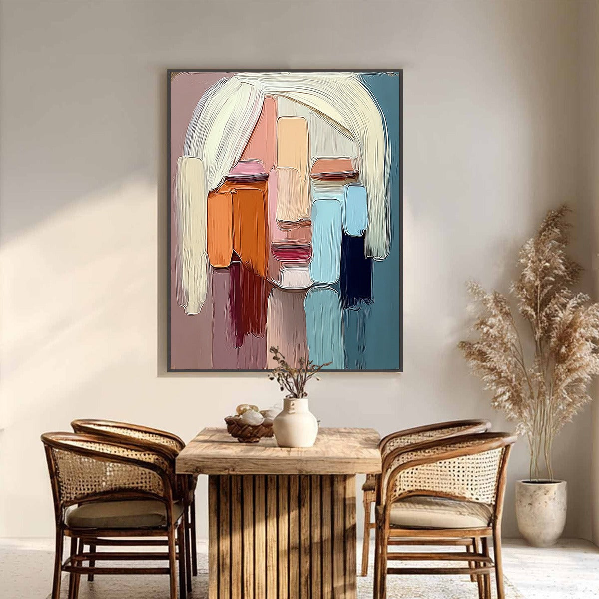 FACETS: Expressive Abstract Portrait Impasto Oil Painting - Image 4