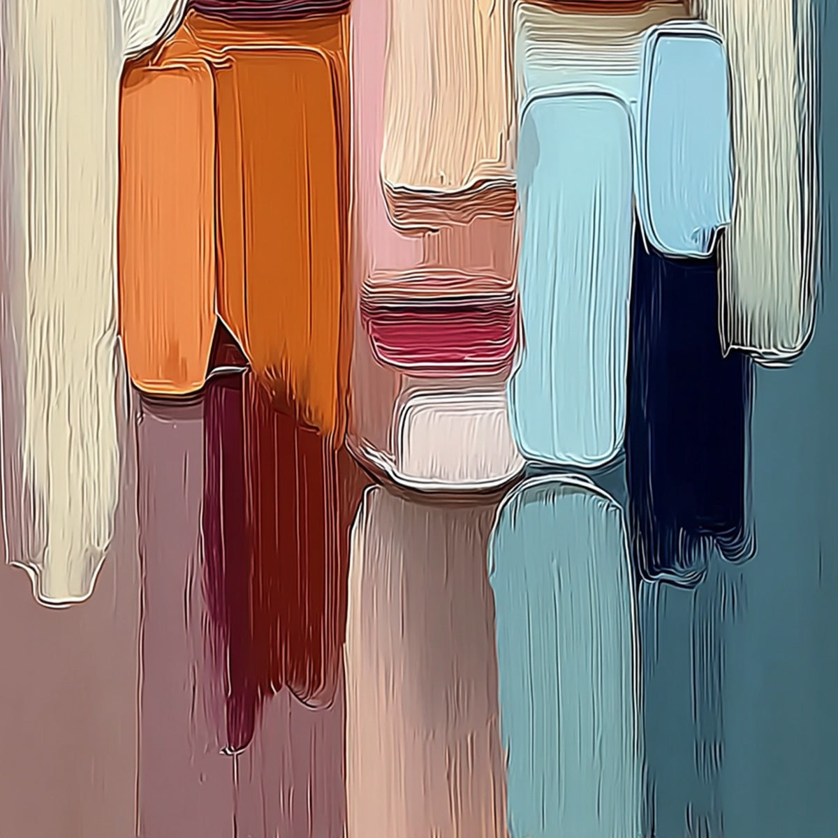 FACETS: Expressive Abstract Portrait Impasto Oil Painting - Image 5