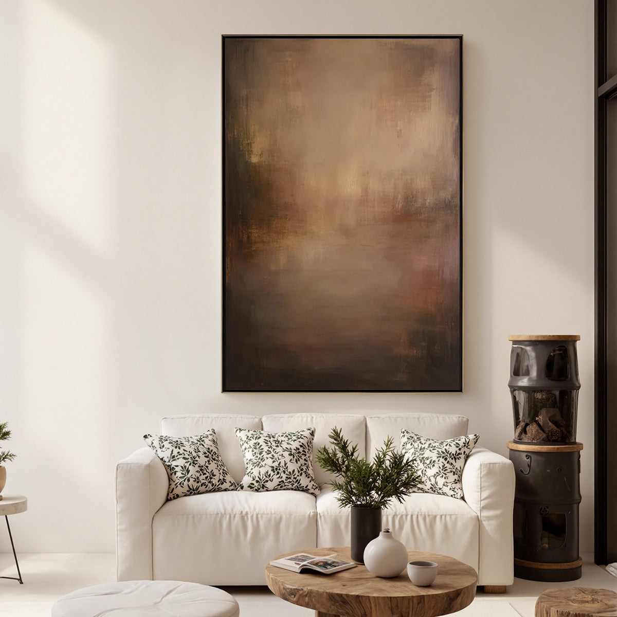 FADING EMBER: Wabi Sabi Abstract Art for Sophisticated Spaces - Image 6