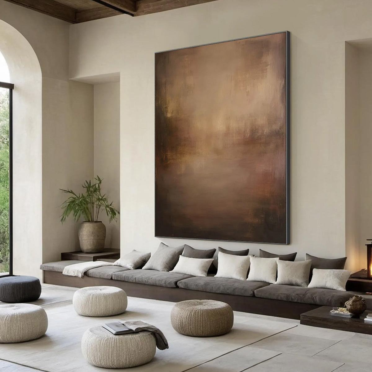 FADING EMBER: Wabi Sabi Abstract Art for Sophisticated Spaces - Image 8