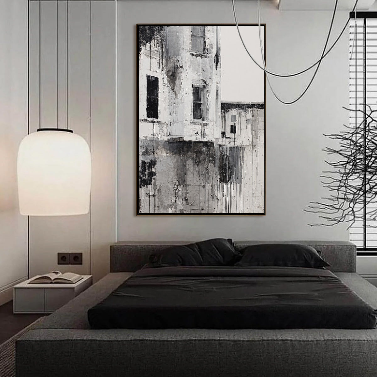 FADING FACADE: Monochromatic Abstract Architecture Painting - Image 6