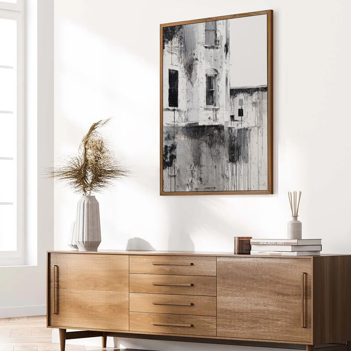 FADING FACADE: Monochromatic Abstract Architecture Painting - Image 8