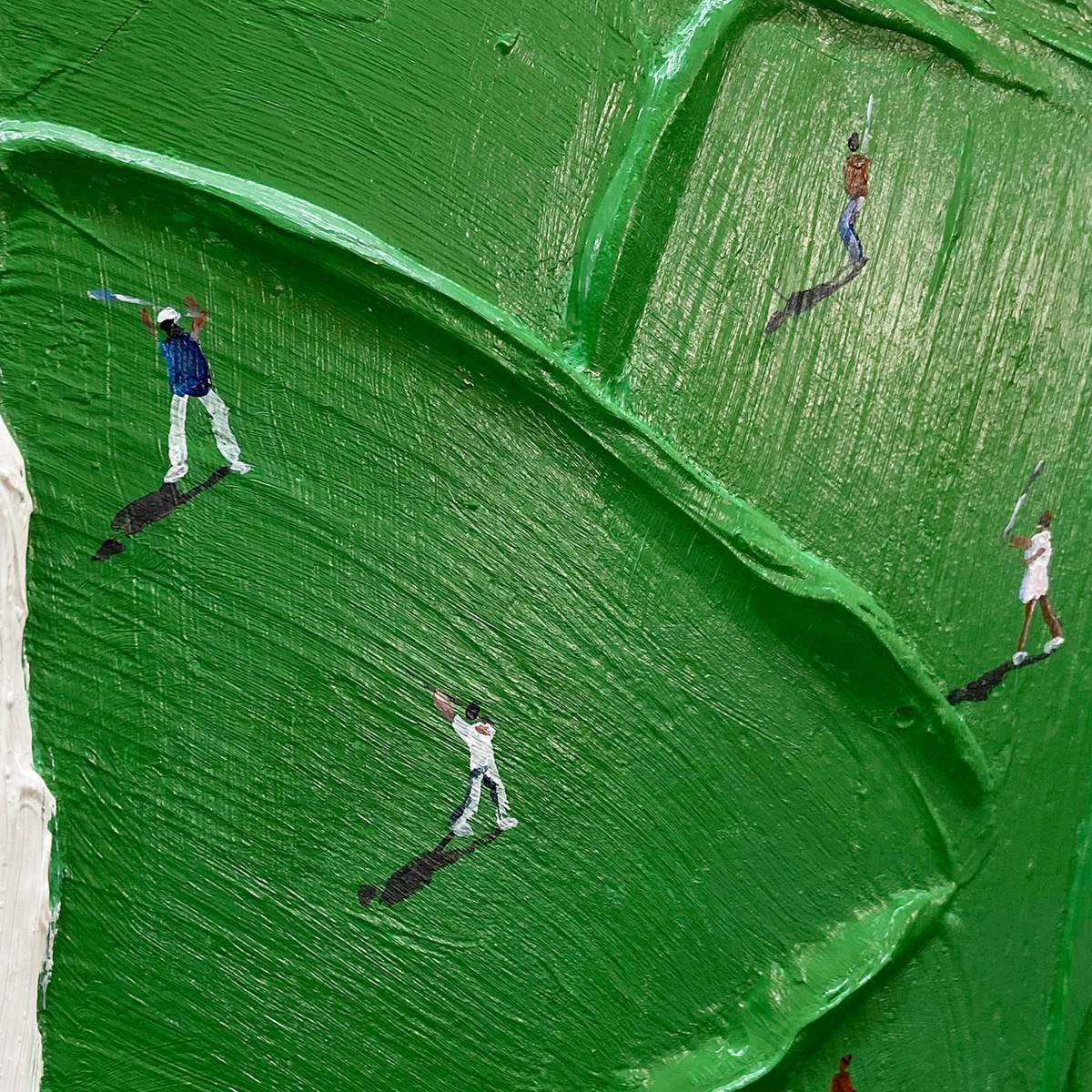 FAIRWAY DANCE: Textured Impasto Golf Scene Painting - Image 3