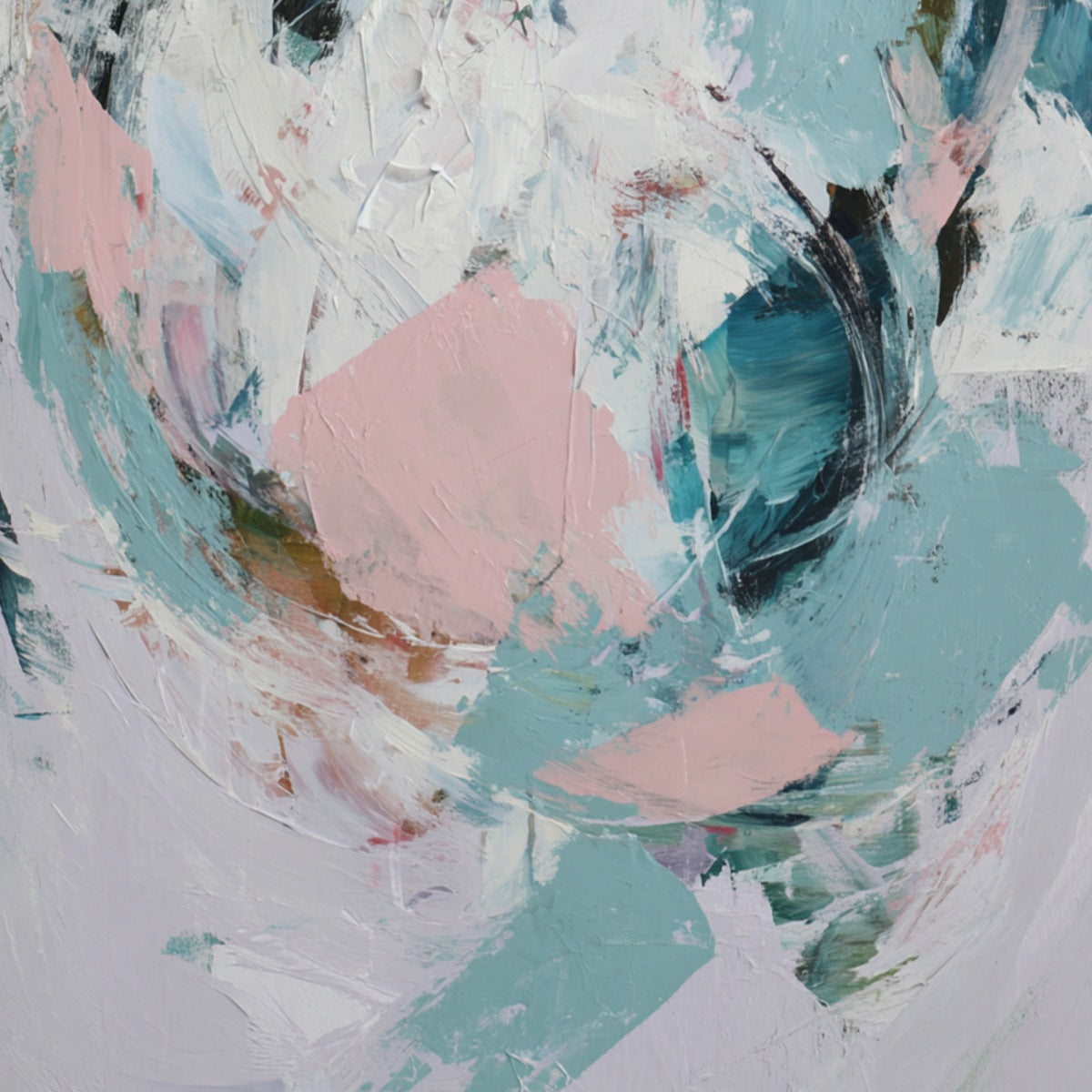 FIRST BLUSH: Textured Modern Abstract Painting - Image 5