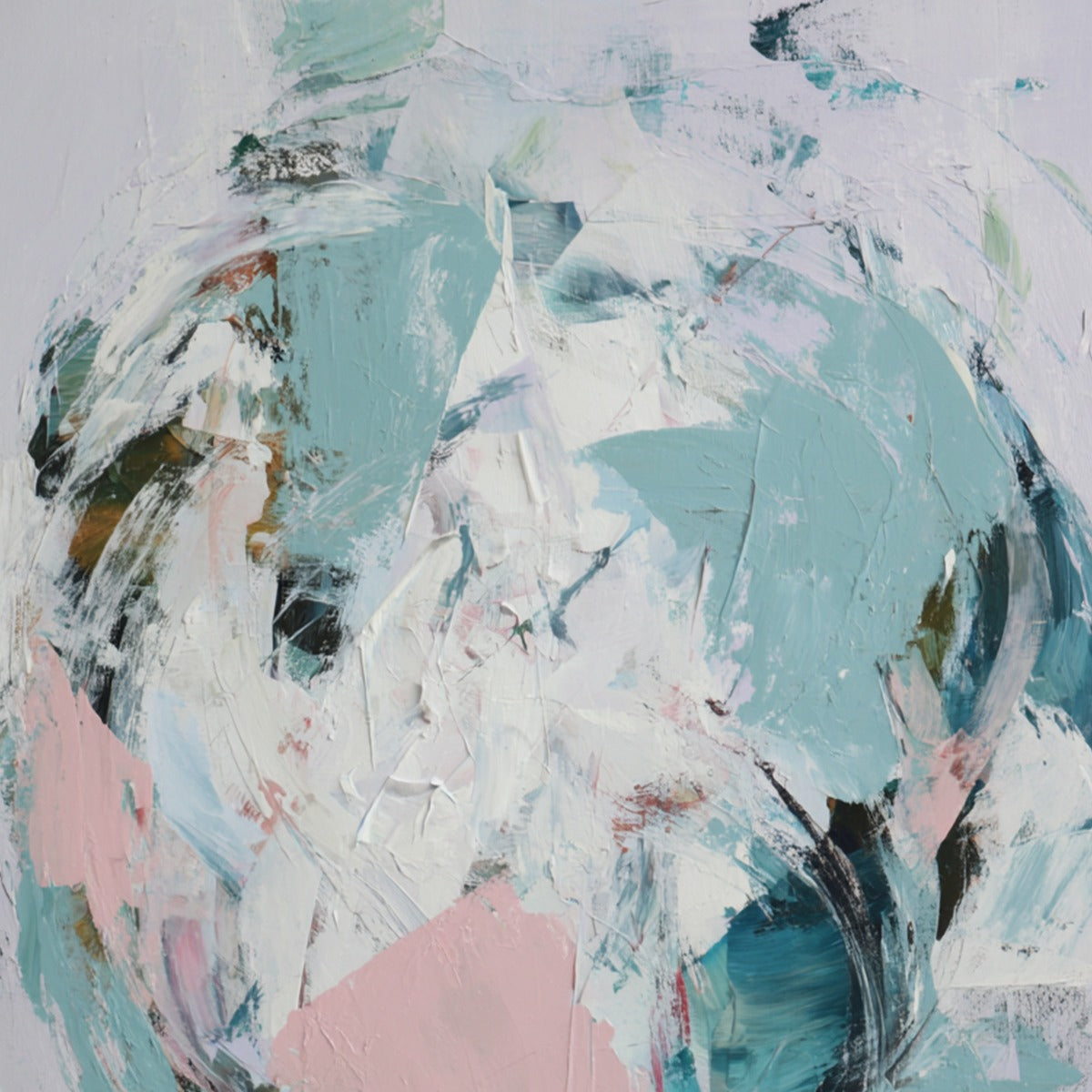 FIRST BLUSH: Textured Modern Abstract Painting - Image 3
