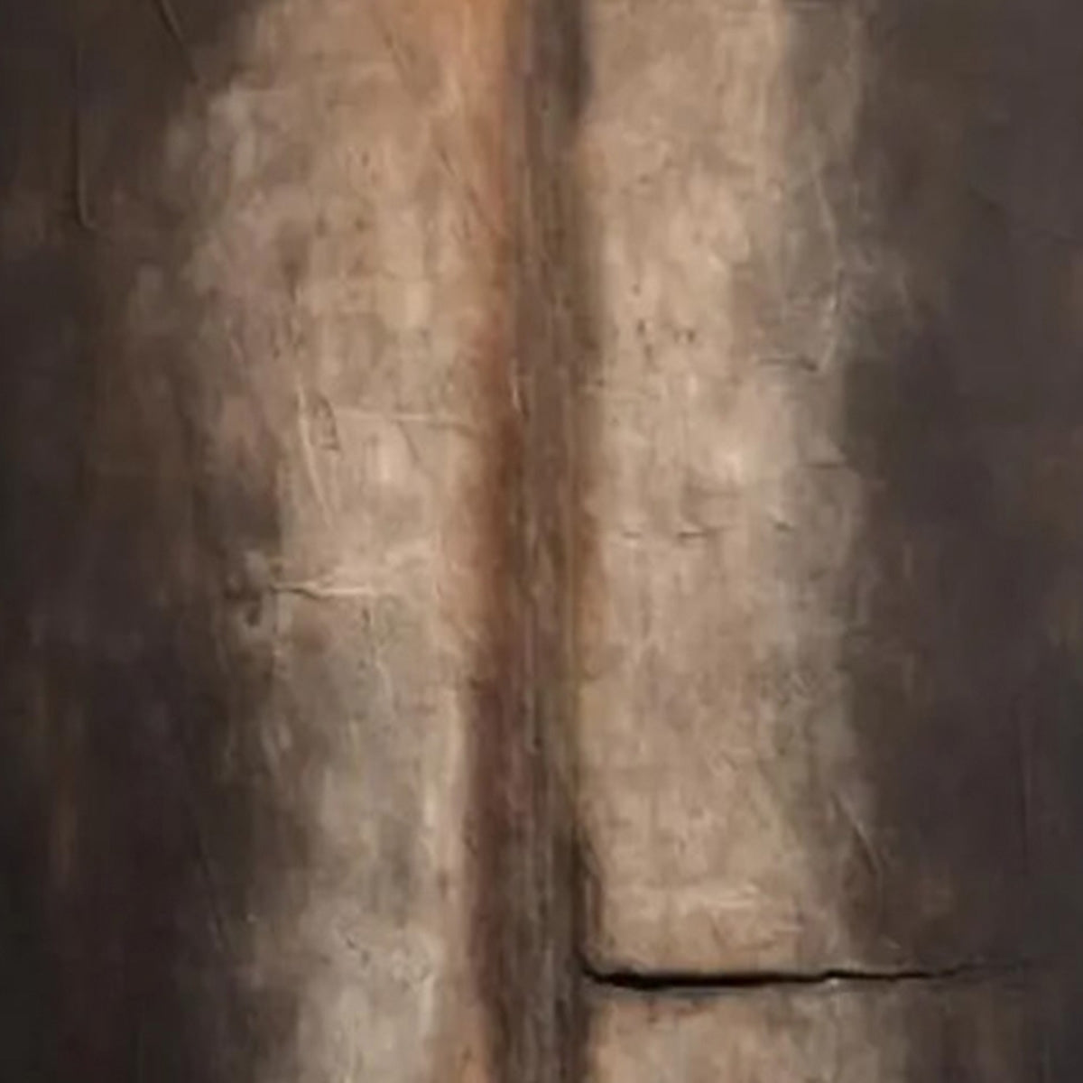 FISSURE: Large Textured Wabi Sabi Abstract Painting in Earth Tones - Image 5