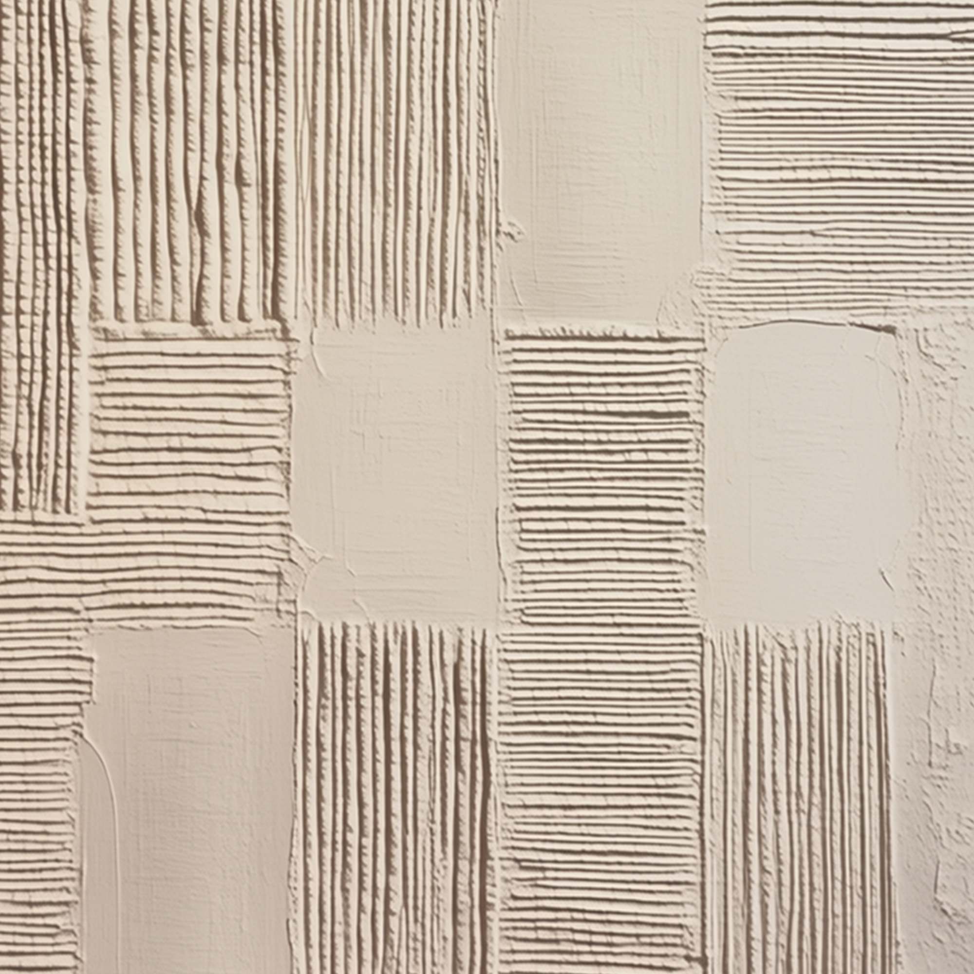 FOUNDATIONS: Textured Minimalist Abstract Painting in Beige - Image 5
