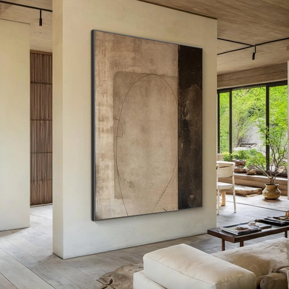 FRAGMENTED MEMORY: Wabi Sabi Style Textured Abstract Painting - Image 7