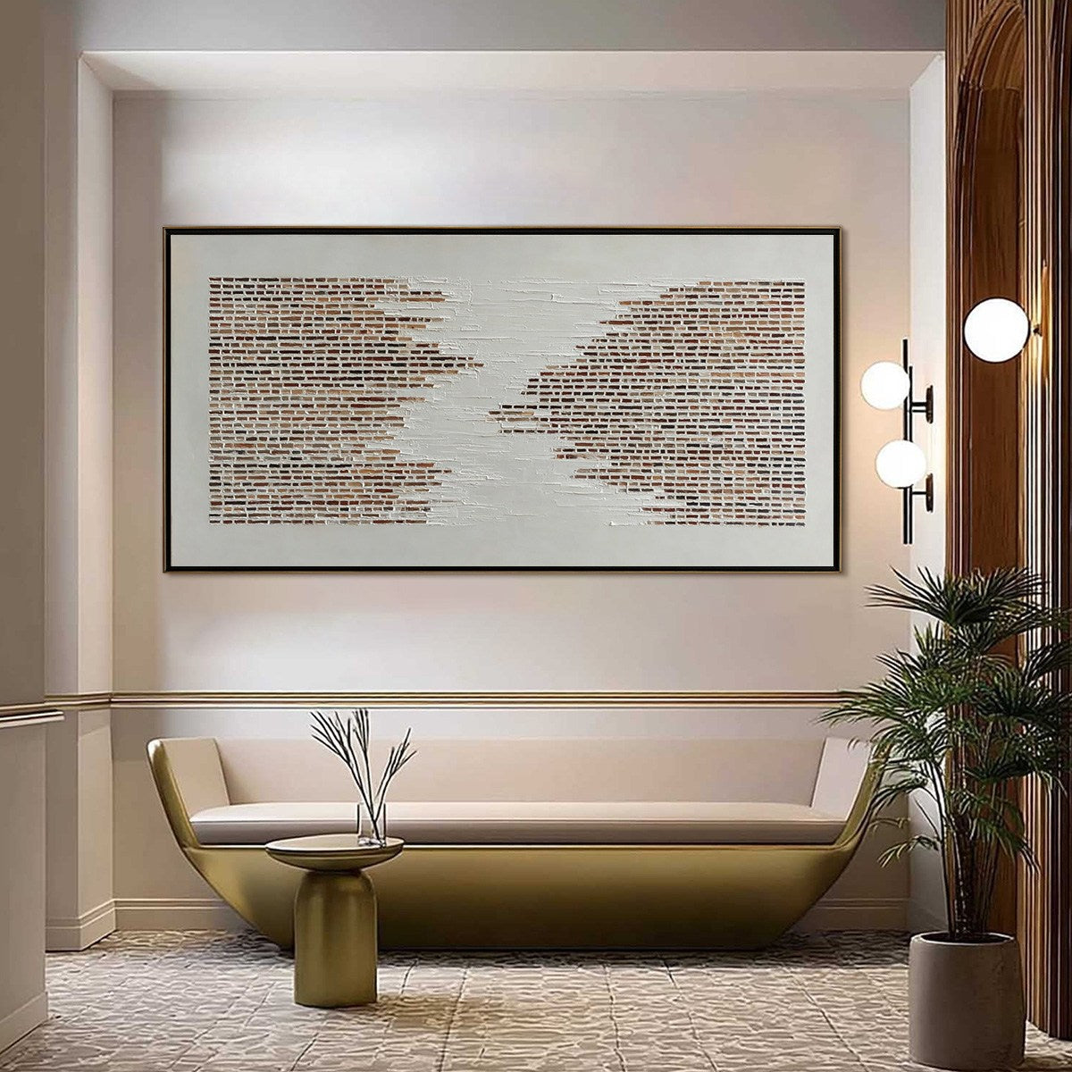 FRAGMENTS: Textured Minimalist Painting of Deconstructed Architecture - Image 4