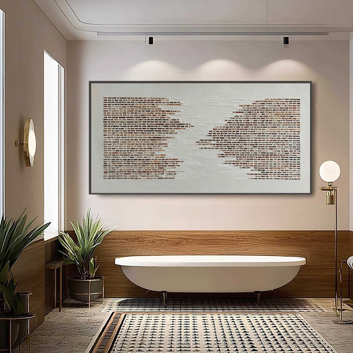 FRAGMENTS: Textured Minimalist Painting of Deconstructed Architecture - Image 2