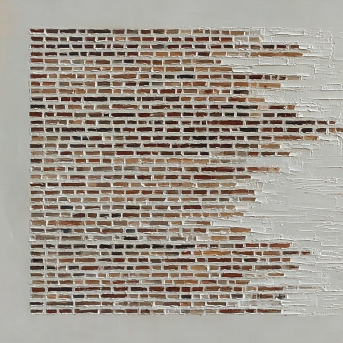 FRAGMENTS: Textured Minimalist Painting of Deconstructed Architecture - Image 3