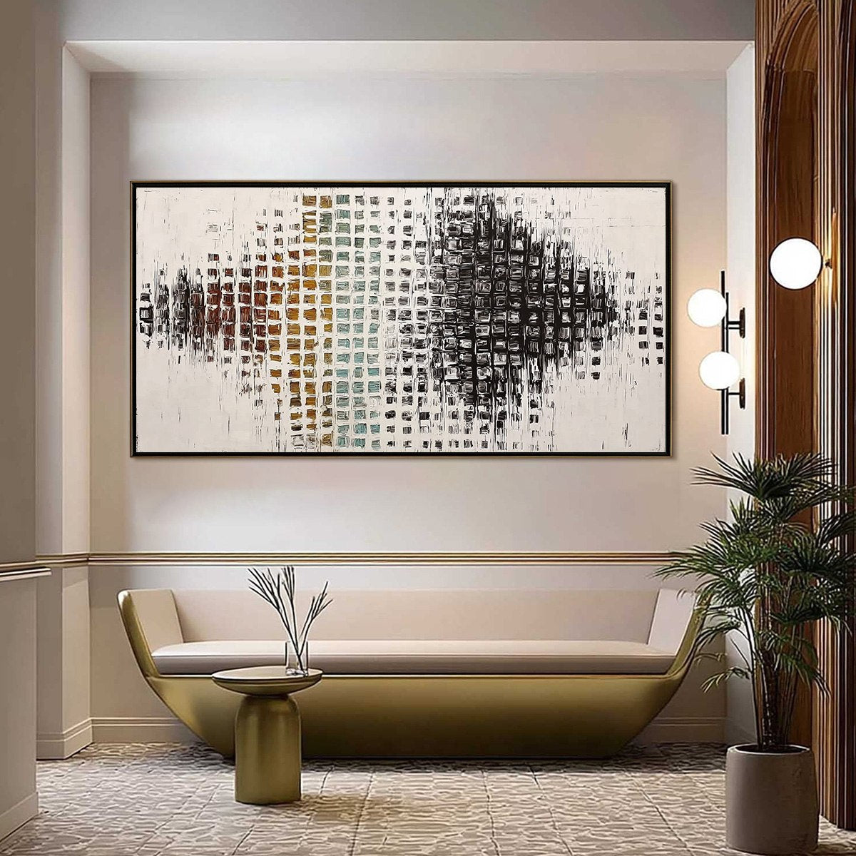 FREQUENCY: Large Textured Wabi Sabi Abstract Painting - Image 2