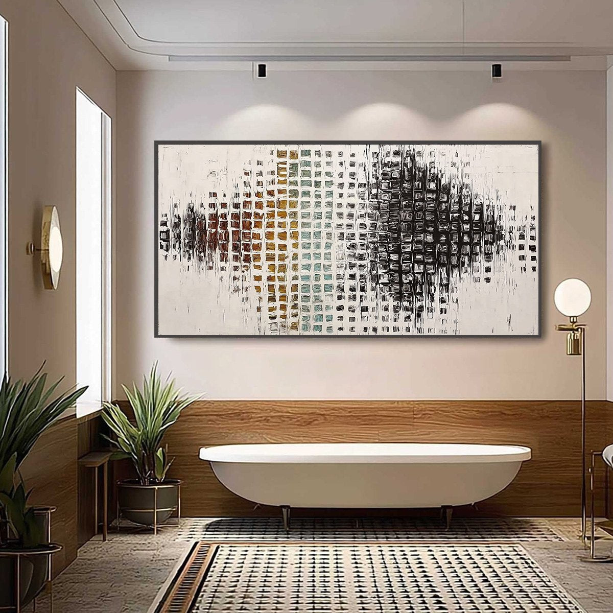 FREQUENCY: Large Textured Wabi Sabi Abstract Painting - Image 6