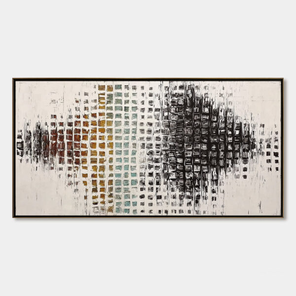 FREQUENCY: Large Textured Wabi Sabi Abstract Painting